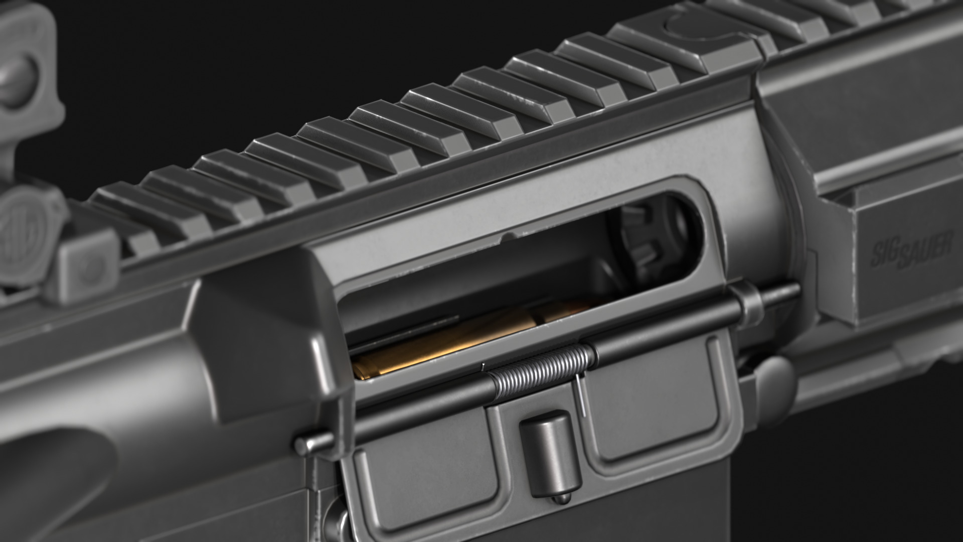 SIG Sauer SIG516 Assault Rifle - Game Asset Low-poly 3D model_15