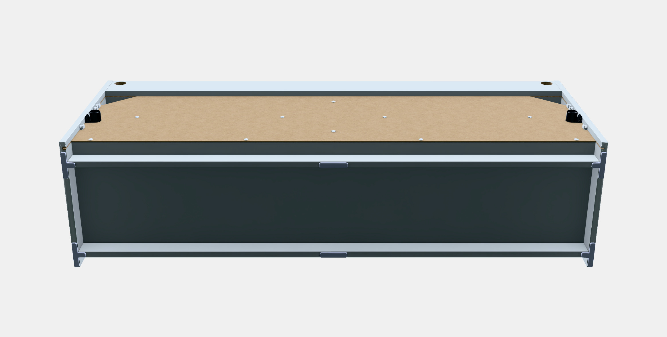 HAUGA TV bench Low-poly 3D model_6