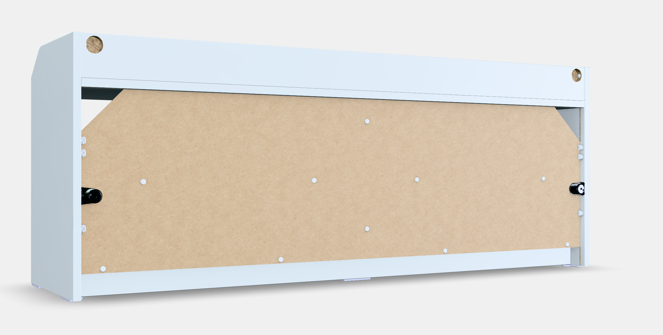 HAUGA TV bench Low-poly 3D model_5