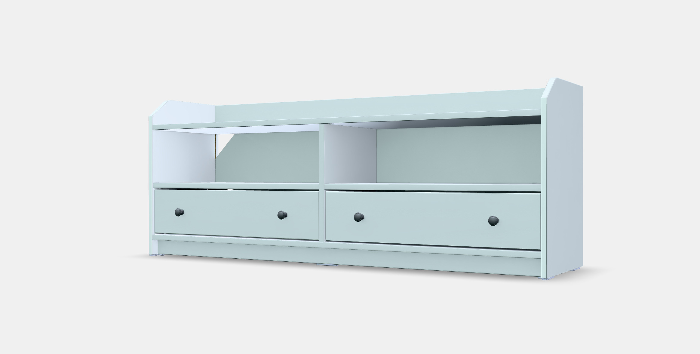 HAUGA TV bench Low-poly 3D model_13