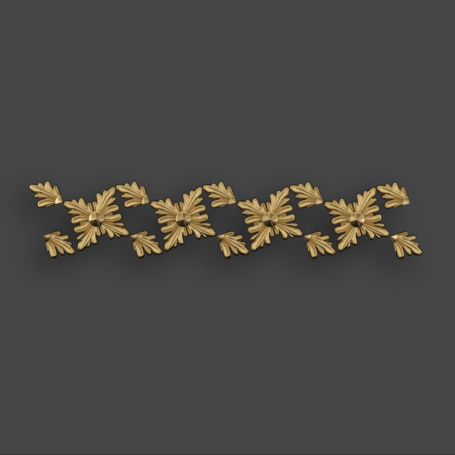 5 Borders Ornamental Pack 7 3D model_4