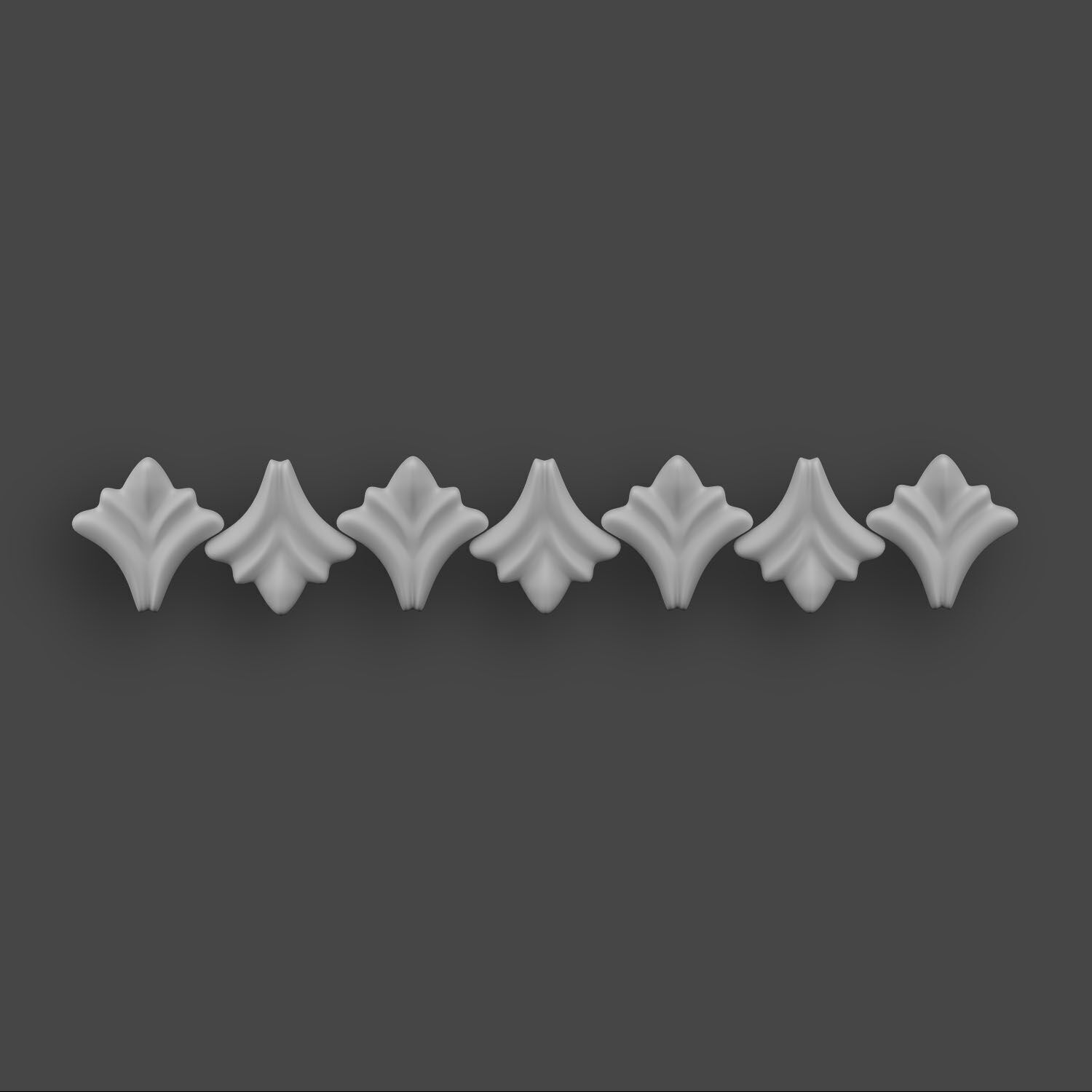 5 Borders Ornamental Pack 7 3D model_11