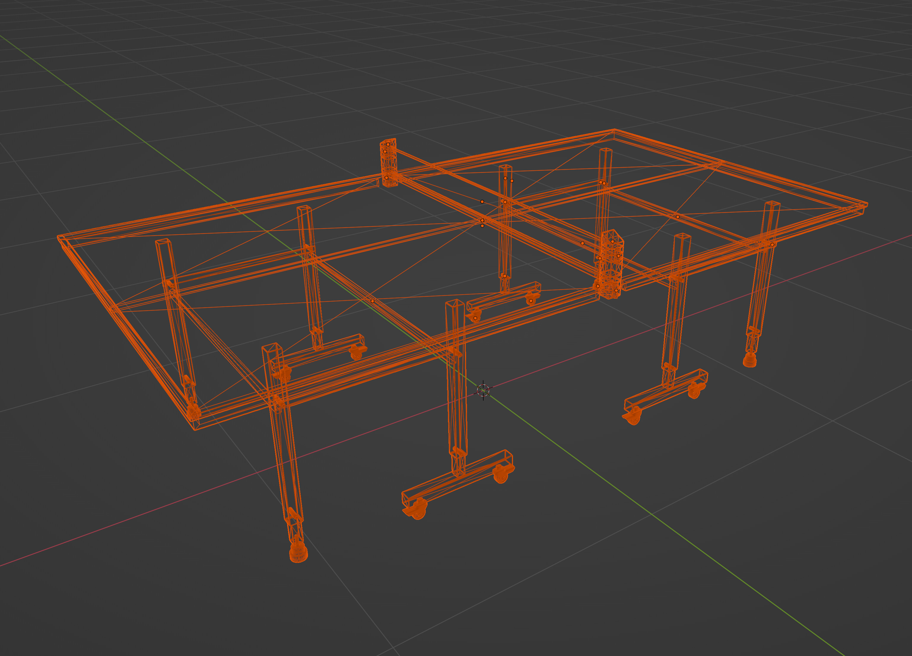 Ping Pong Table  Low-poly 3D model_8