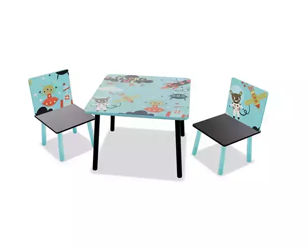 Kid table and chair furniture set MESA CON SILLAS
