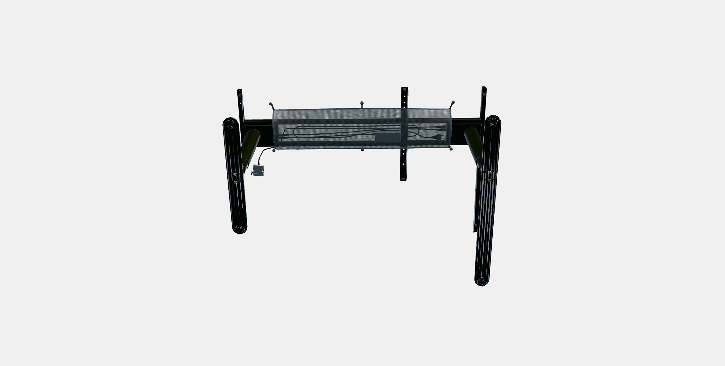 BEKANT Gest f corner desk sit-stand el 3D model_7