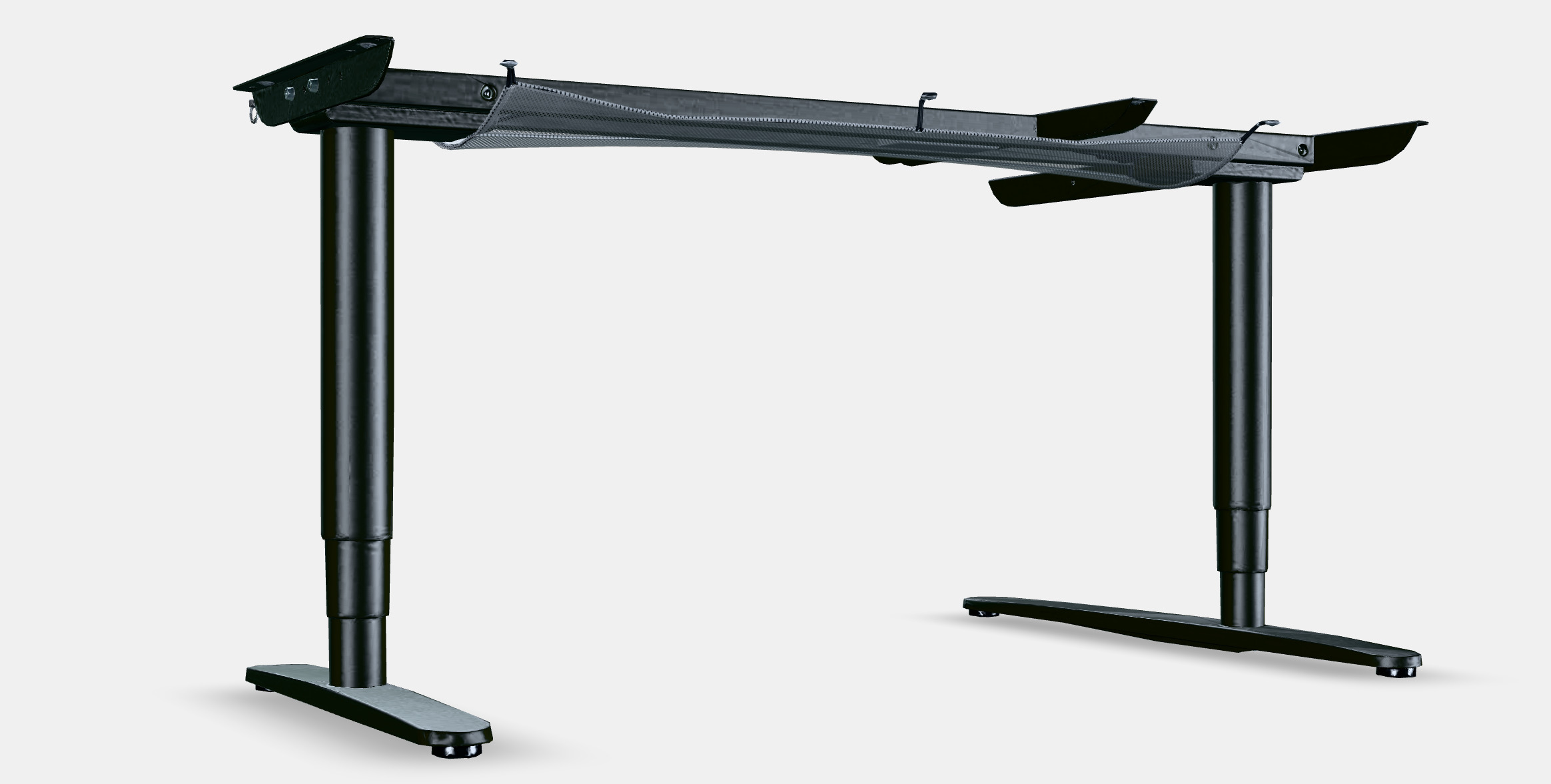 BEKANT Gest f corner desk sit-stand el 3D model_2