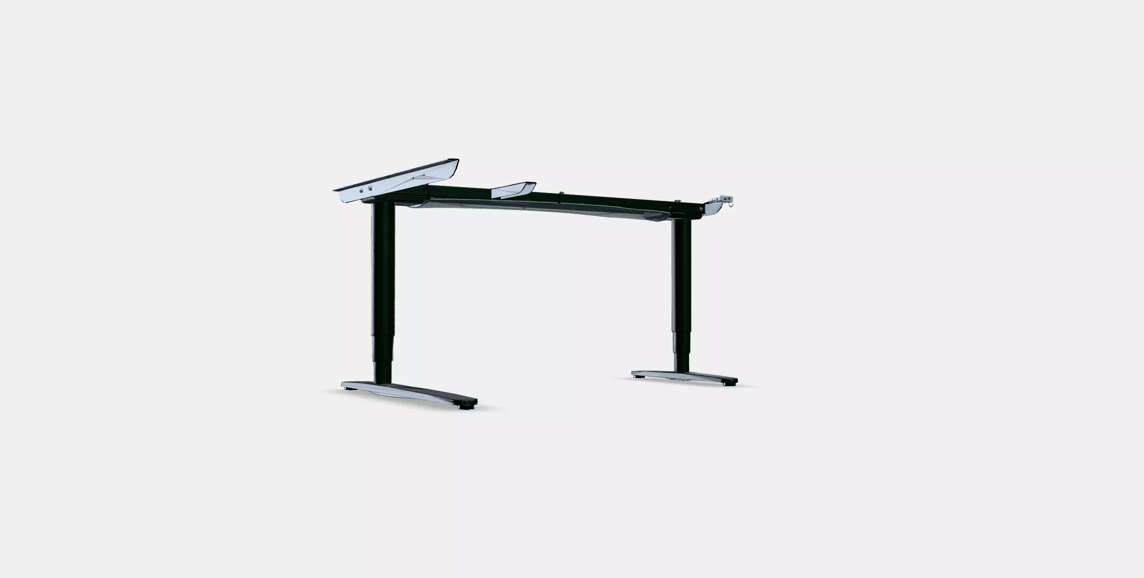 BEKANT Gest f corner desk sit-stand el 3D model_0