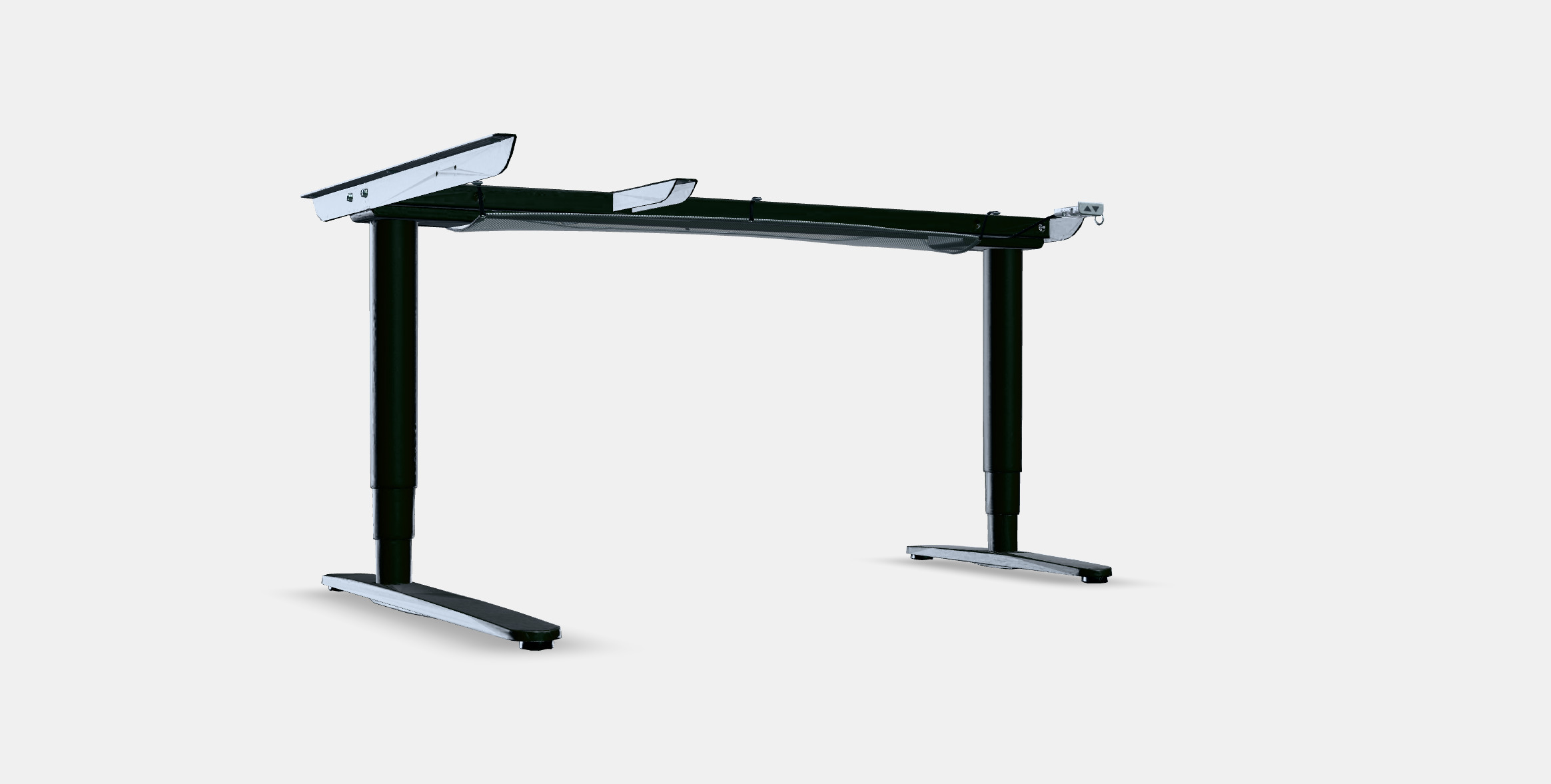 BEKANT Gest f corner desk sit-stand el 3D model_8