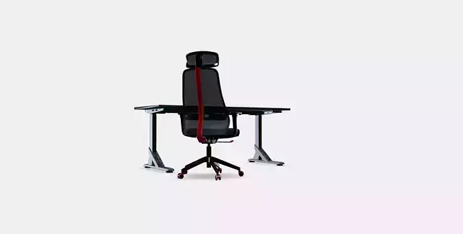 UPPSPEL - MATCHSPEL gaming desk and chair