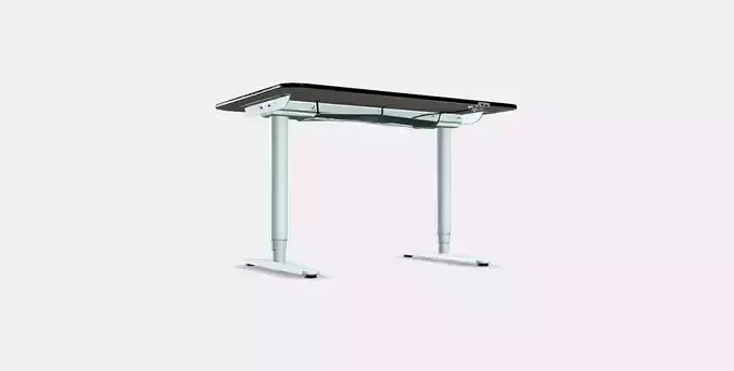 BEKANT desk sit-stand 7 Low-poly 3D model