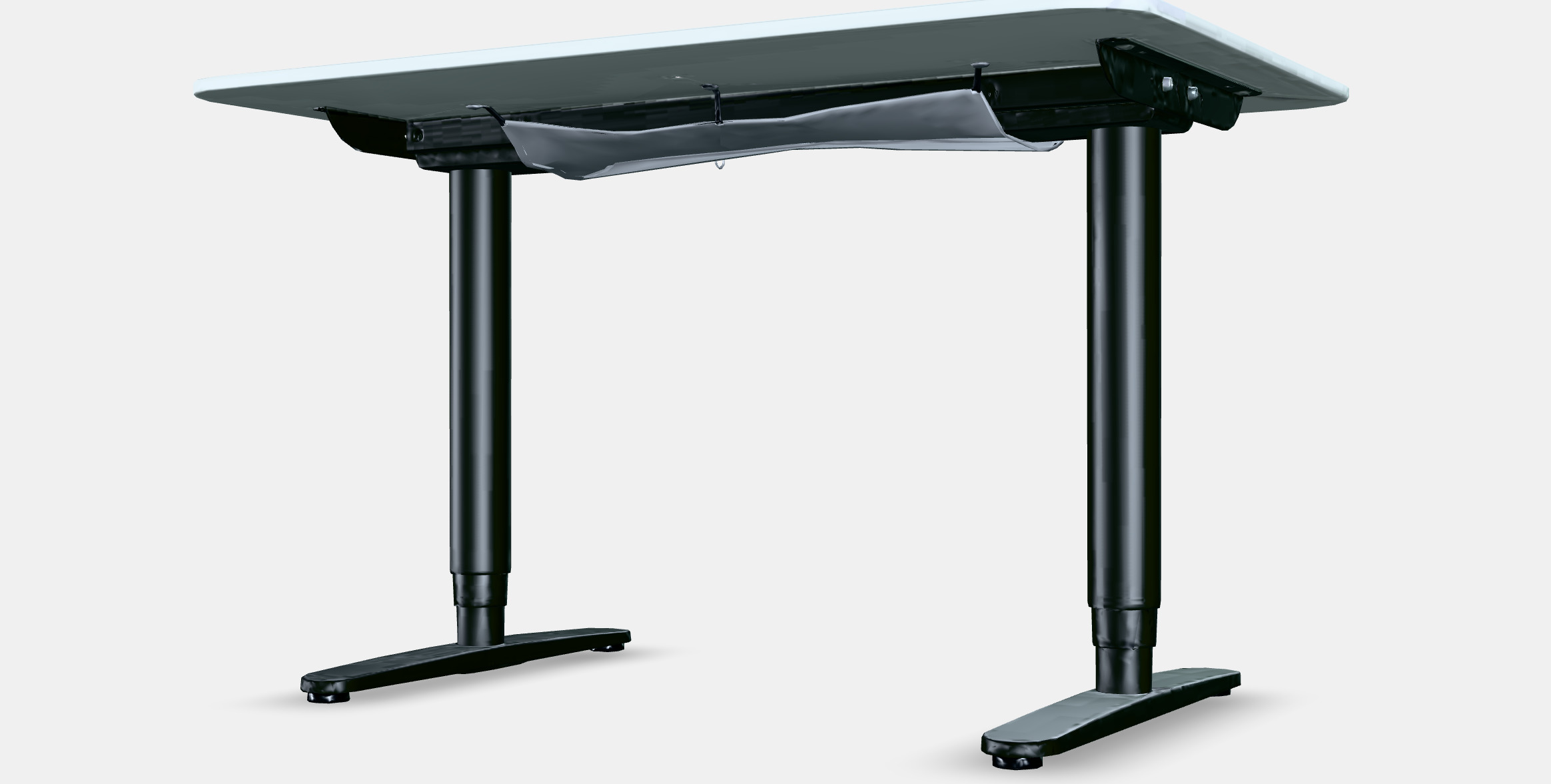 BEKANT desk sit-stand 8 Low-poly 3D model_7