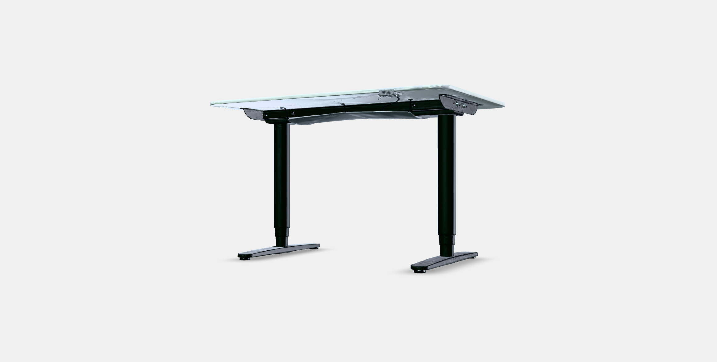 BEKANT desk sit-stand 8 Low-poly 3D model_12