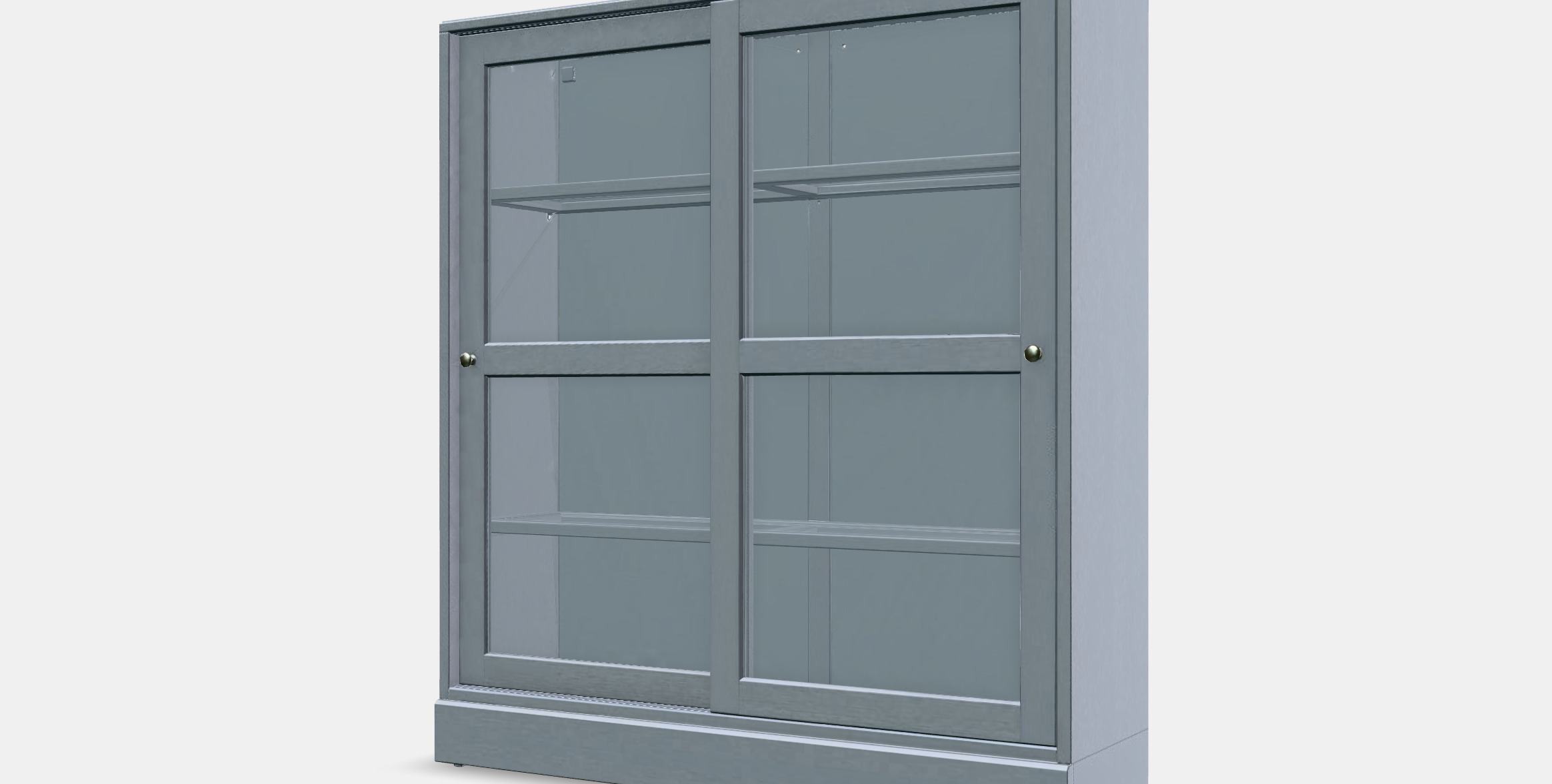 HAVSTA Glass-door cabinet with plinth 1 Low-poly 3D model_13