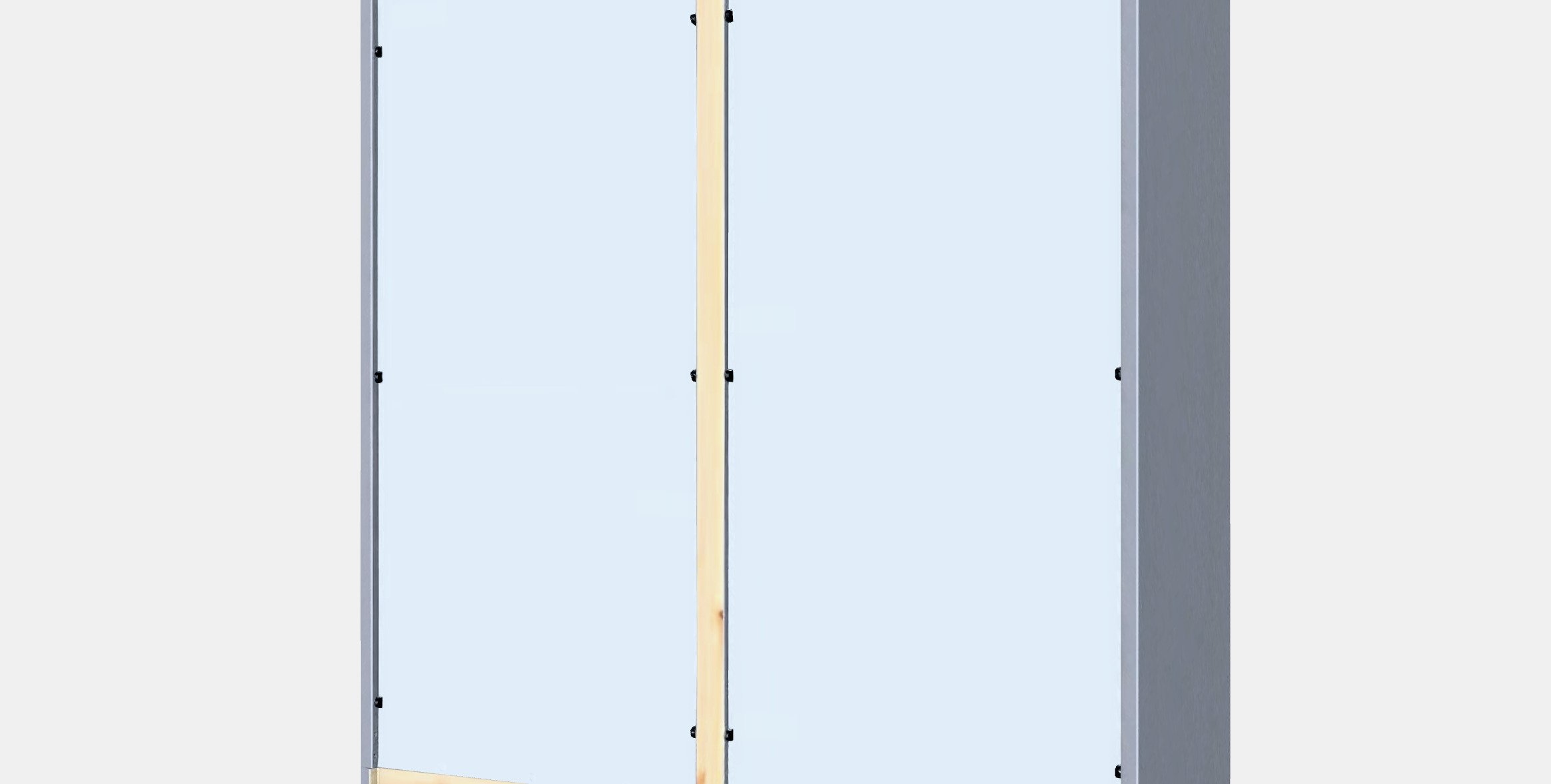 HAVSTA Glass-door cabinet with plinth 1 Low-poly 3D model_6