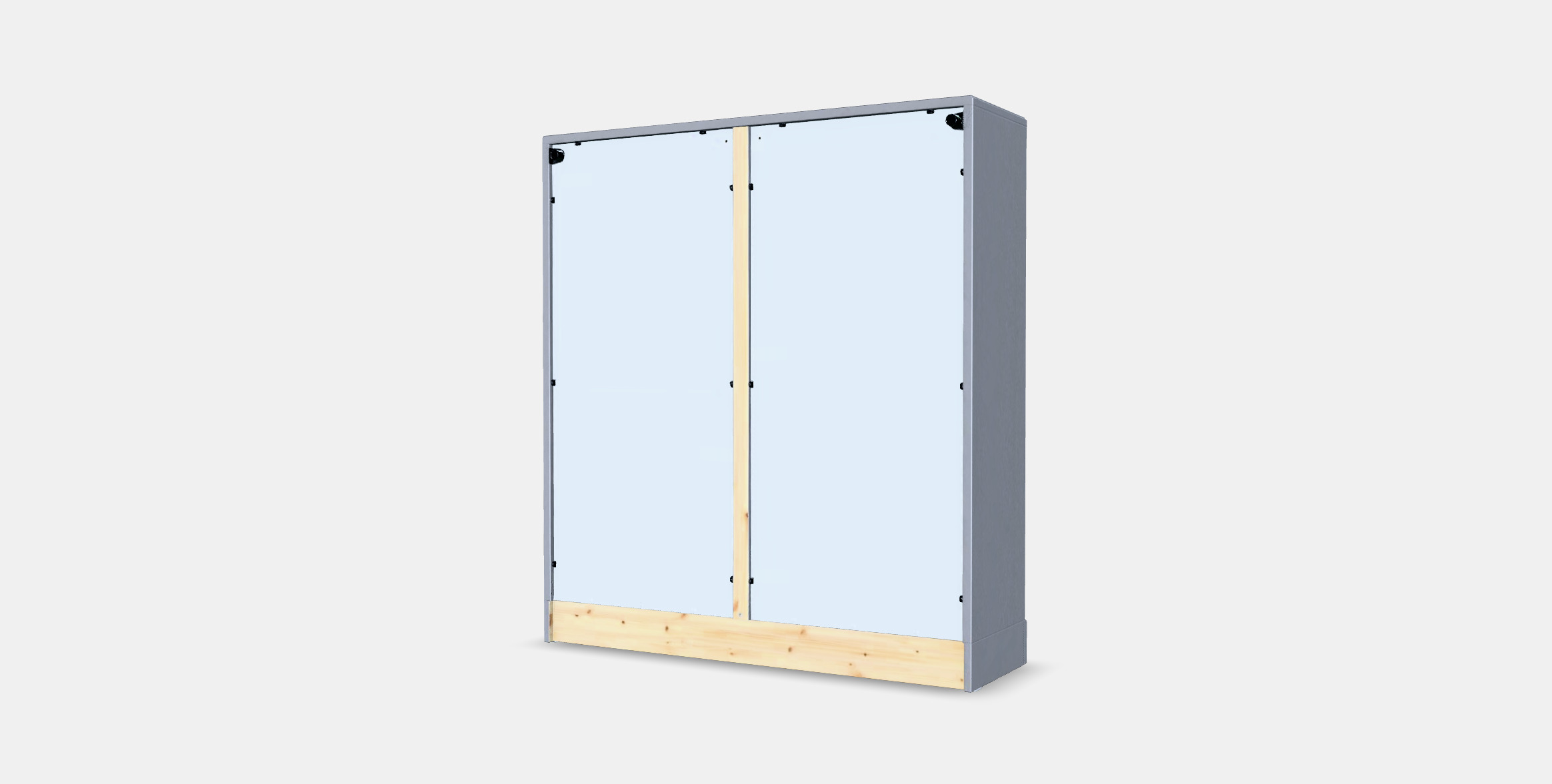 HAVSTA Glass-door cabinet with plinth 1 Low-poly 3D model_4