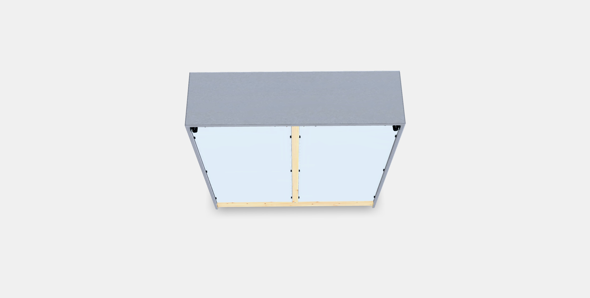 HAVSTA Glass-door cabinet with plinth 1 Low-poly 3D model_3