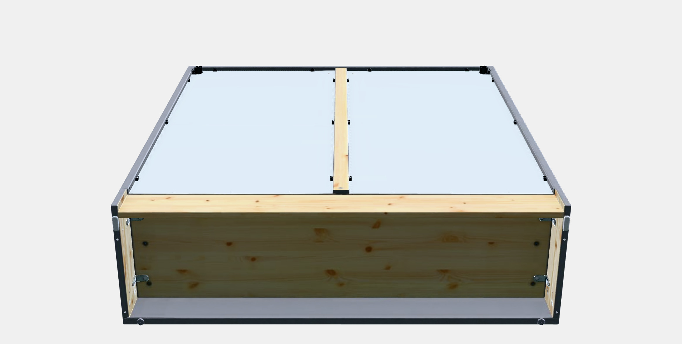 HAVSTA Glass-door cabinet with plinth 1 Low-poly 3D model_7