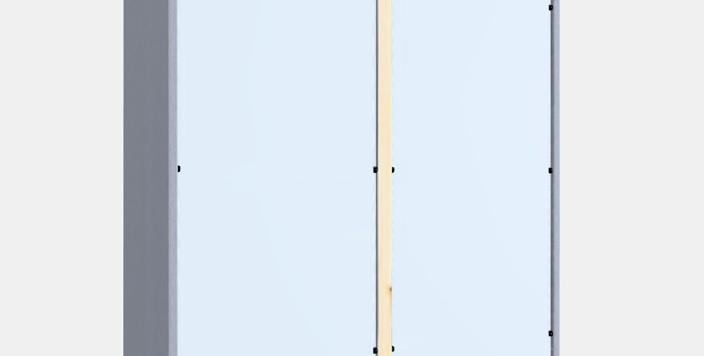 HAVSTA Glass-door cabinet with plinth 1 Low-poly 3D model_2