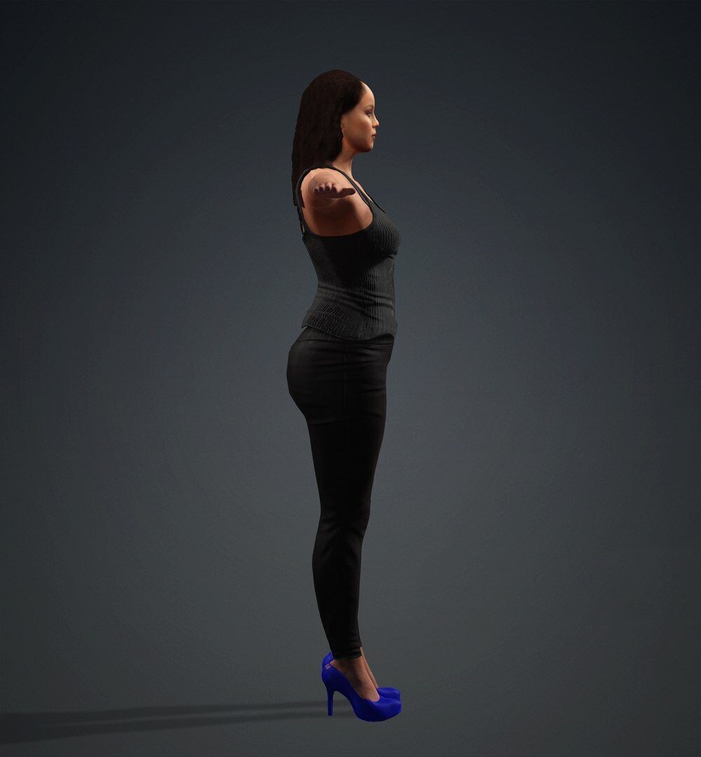 Melisa Low-poly 3D model_11