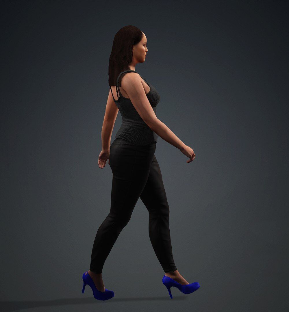 Melisa Low-poly 3D model_5
