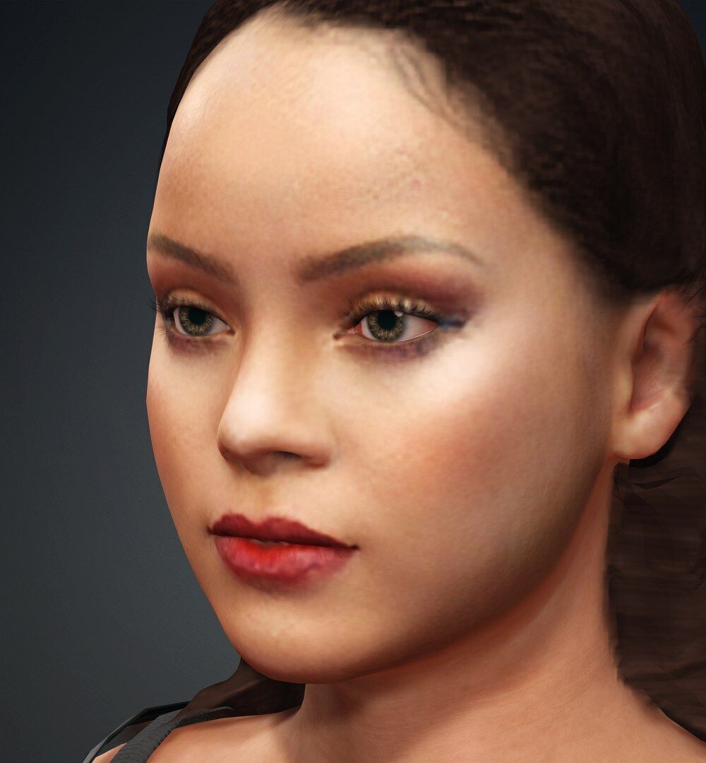 Melisa Low-poly 3D model_16