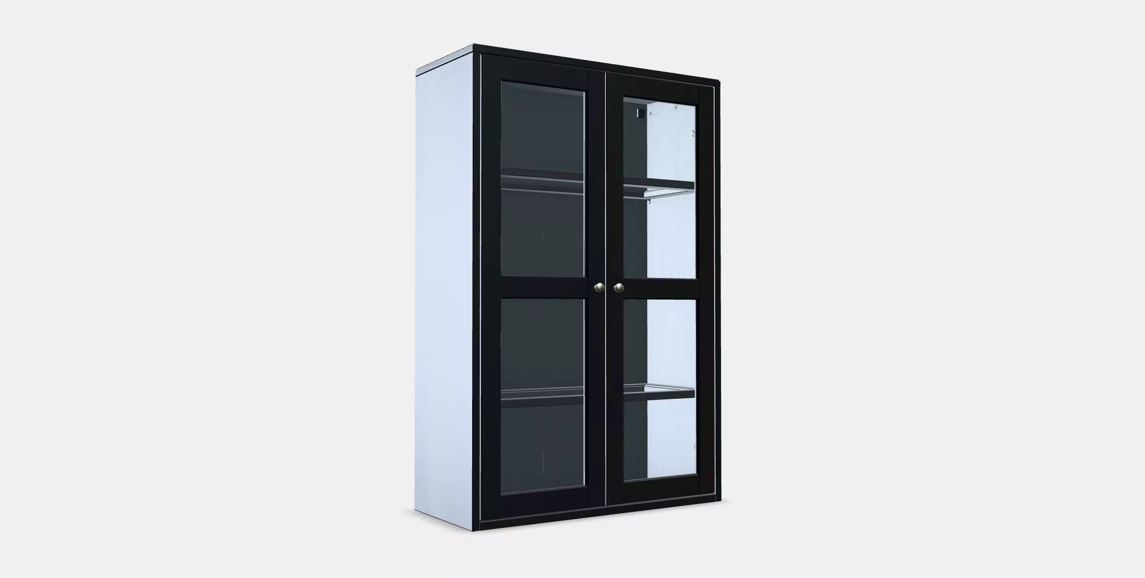 HAVSTA Glass-door cabinet 3 Low-poly 3D model_0