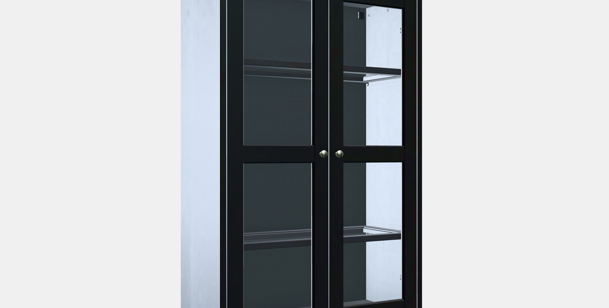 HAVSTA Glass-door cabinet 3 Low-poly 3D model_9