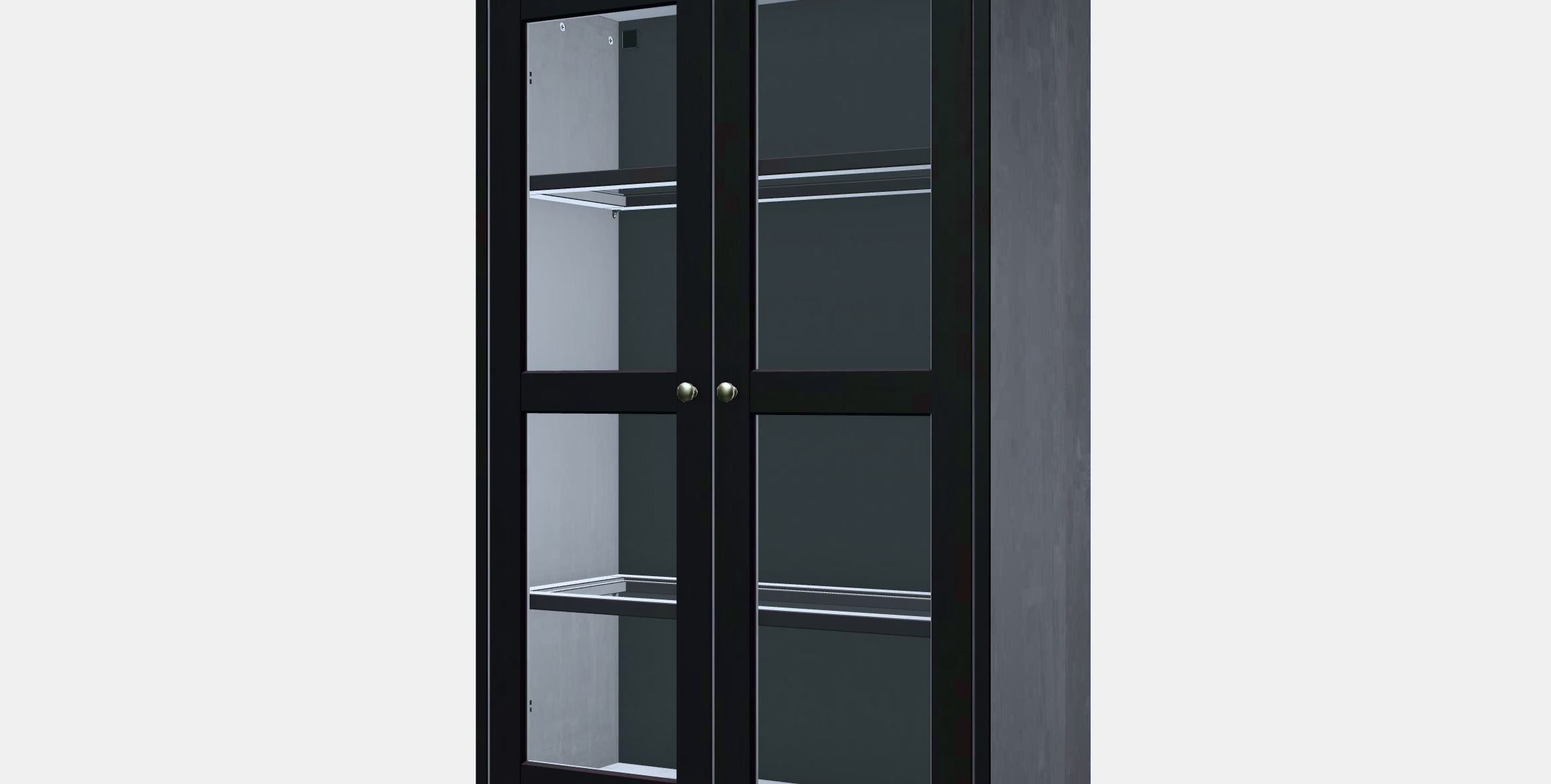 HAVSTA Glass-door cabinet 3 Low-poly 3D model_13