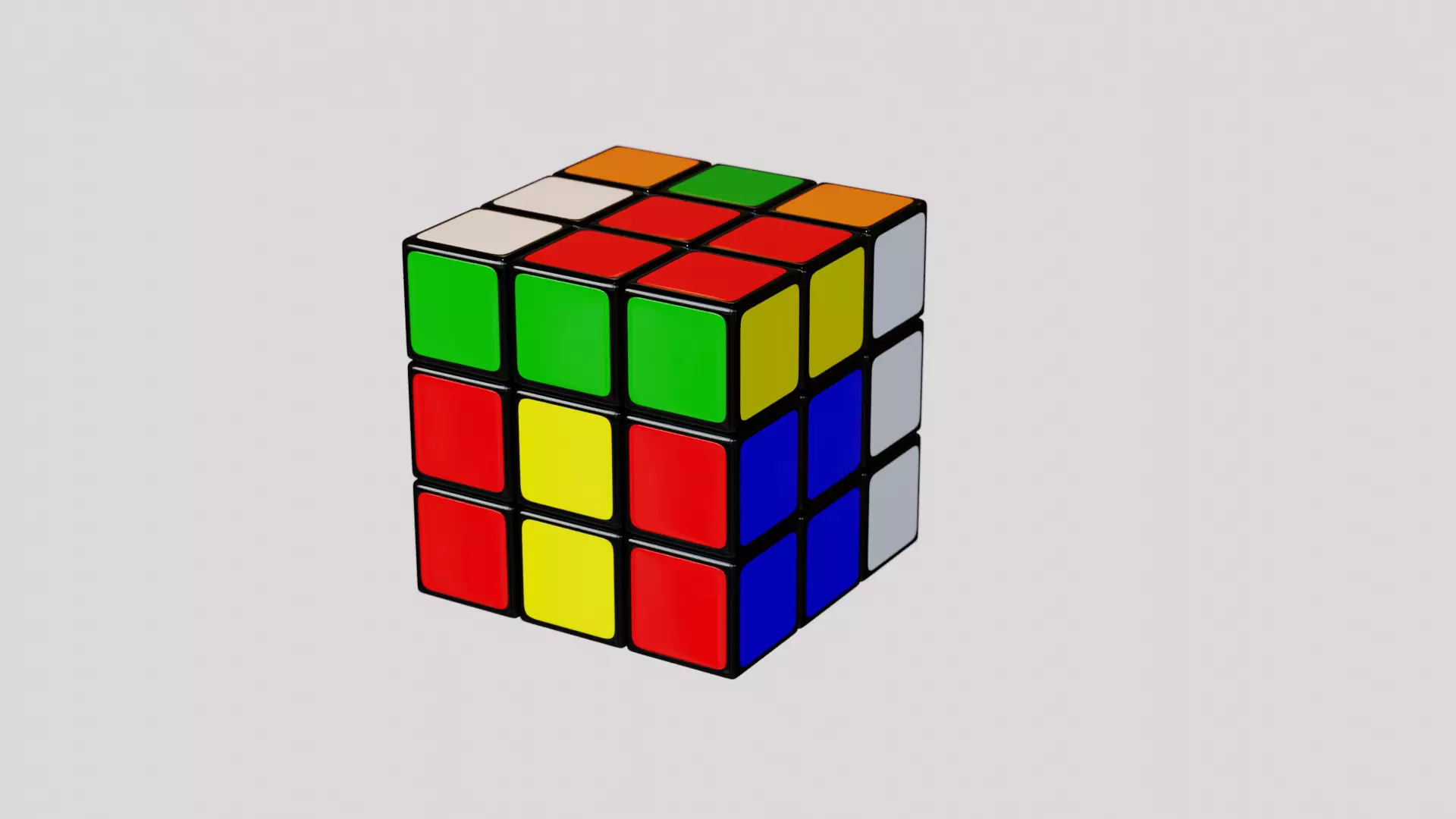 Rubiks Cube Free low-poly 3D model