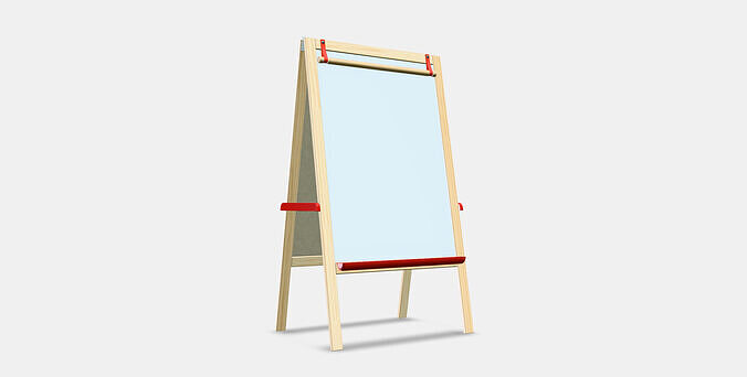 MALA Easel 1 Low-poly 3D model