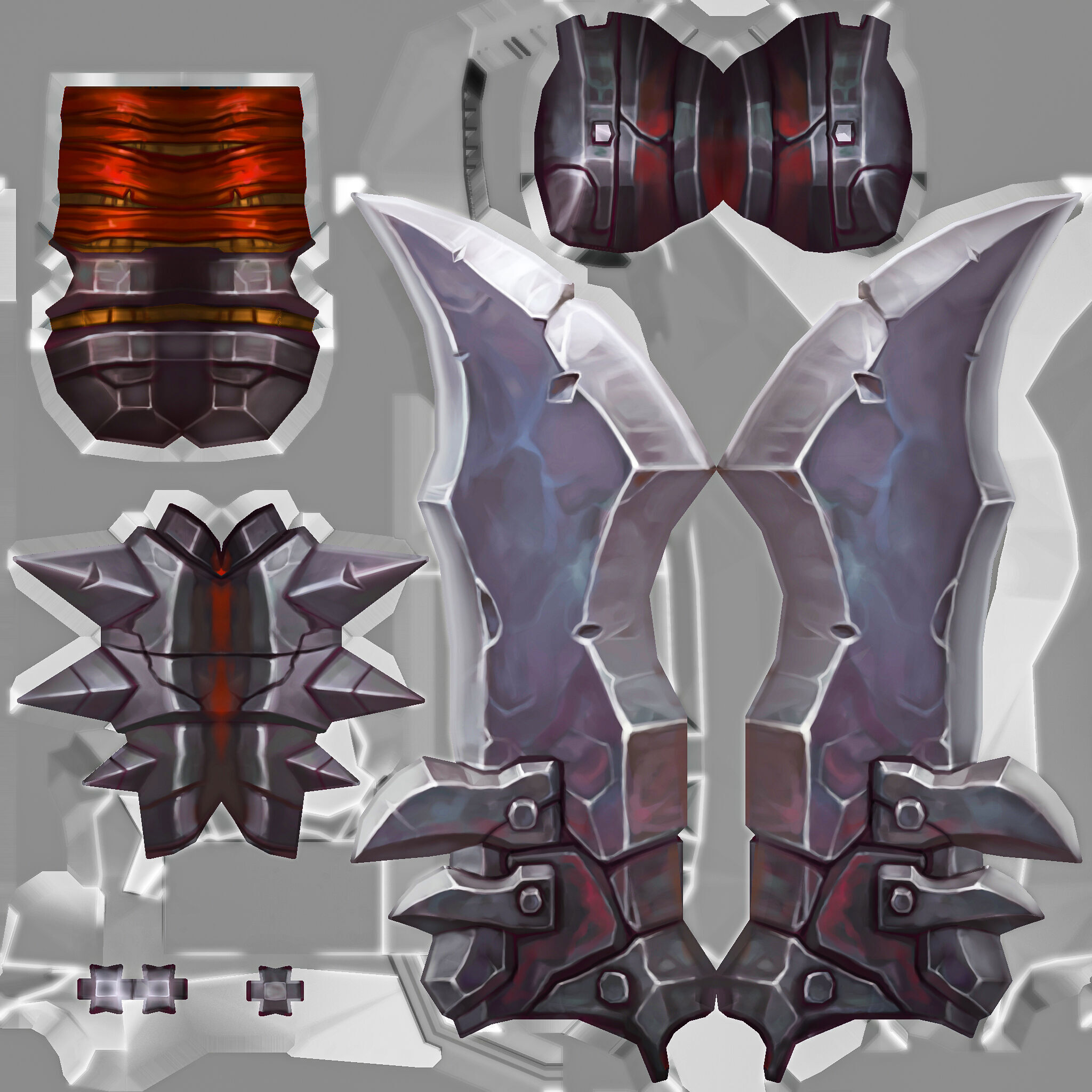 Sword Low-poly 3D model_1