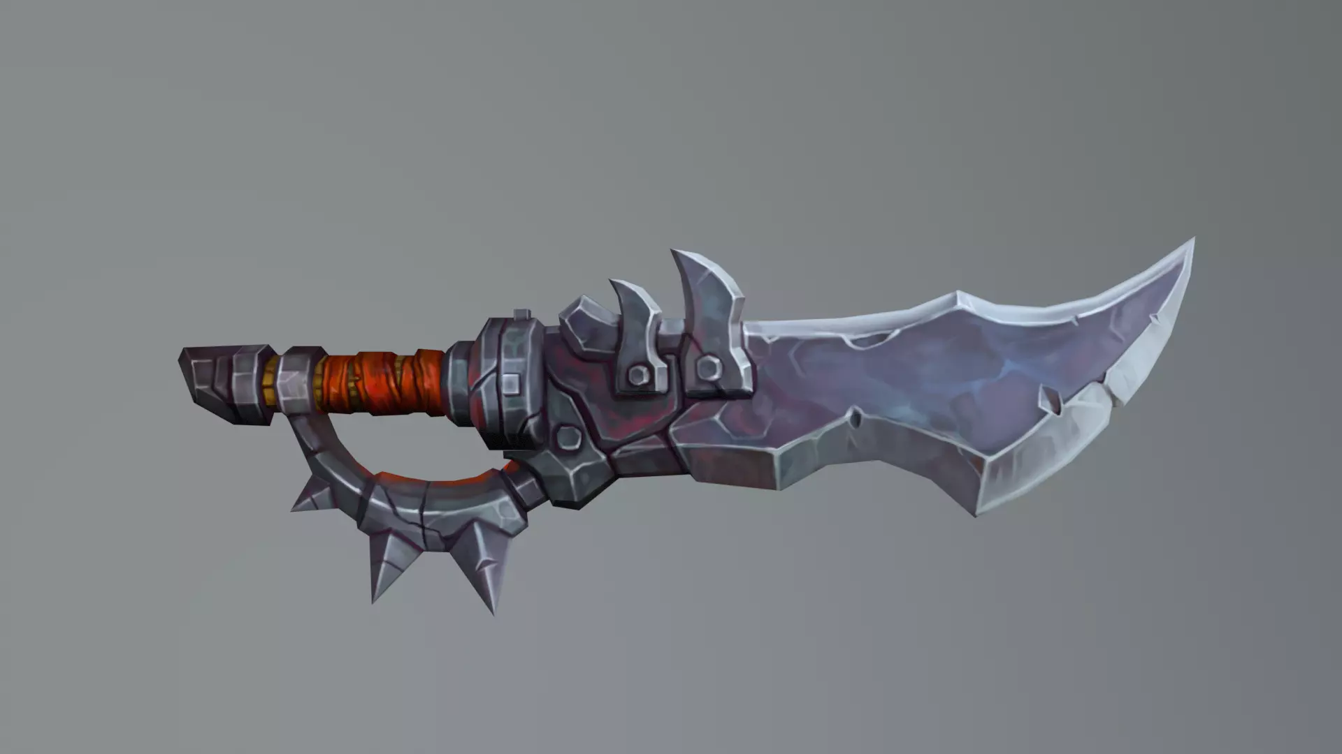 Sword Low-poly 3D model_0