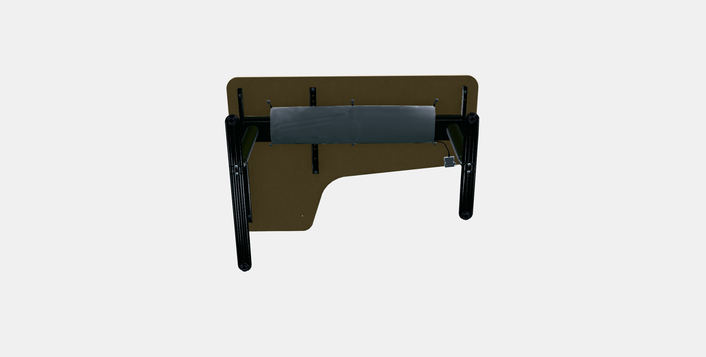 BEKANT Corner desk right sit-stand 3 Low-poly 3D model_7