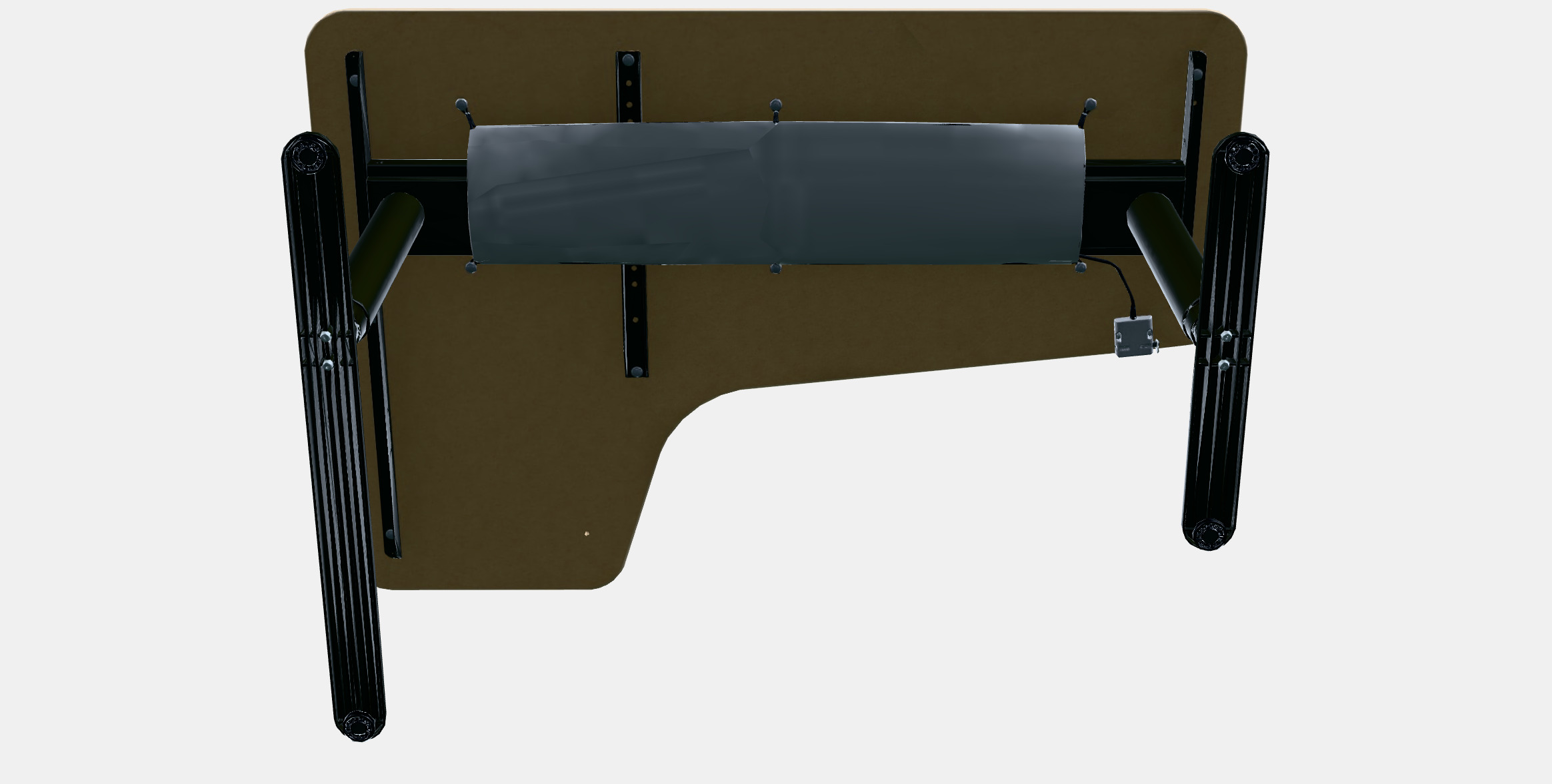 BEKANT Corner desk right sit-stand 3 Low-poly 3D model_8