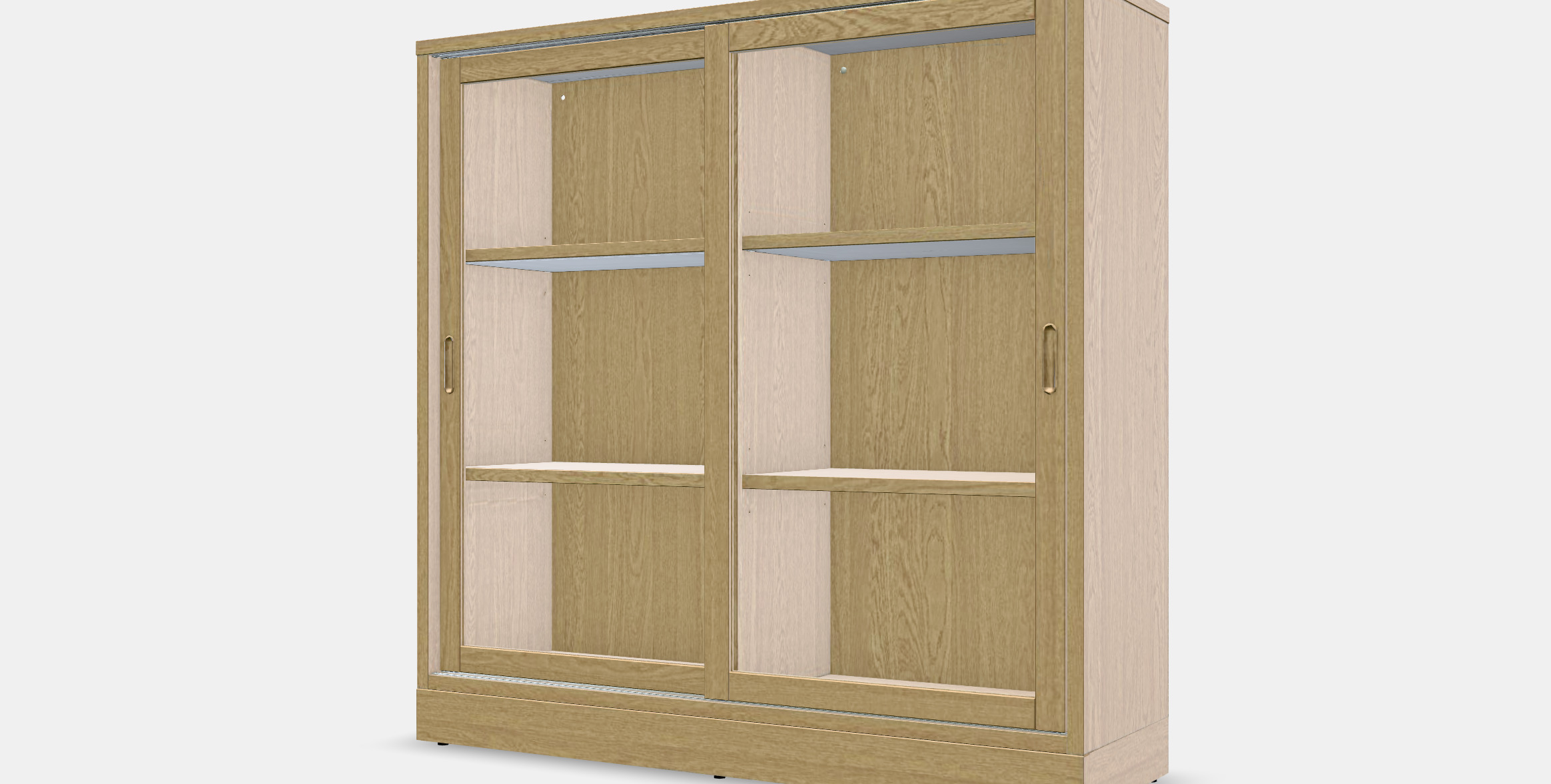 TONSTAD Sliding door display cabinet 3D model_13