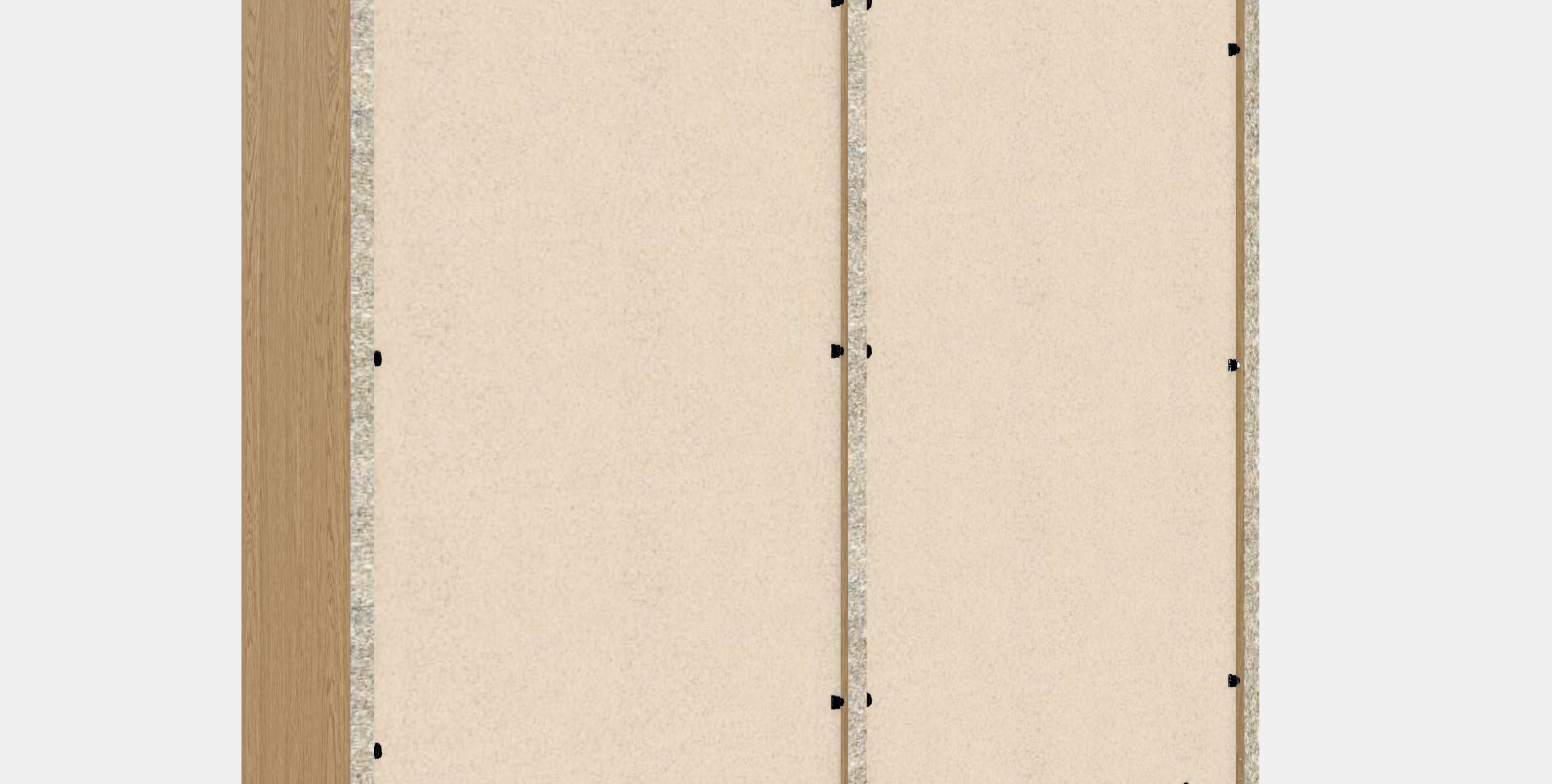 TONSTAD Sliding door display cabinet 3D model_9