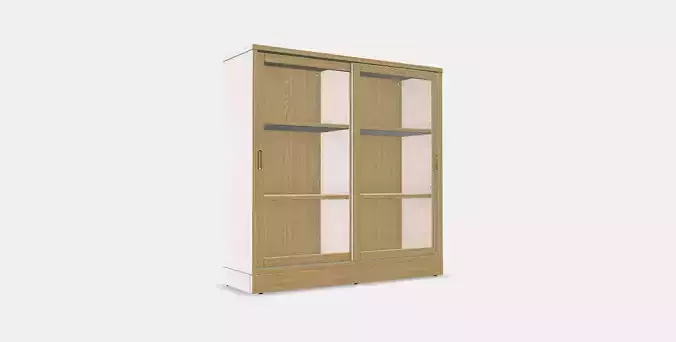 TONSTAD Sliding door display cabinet