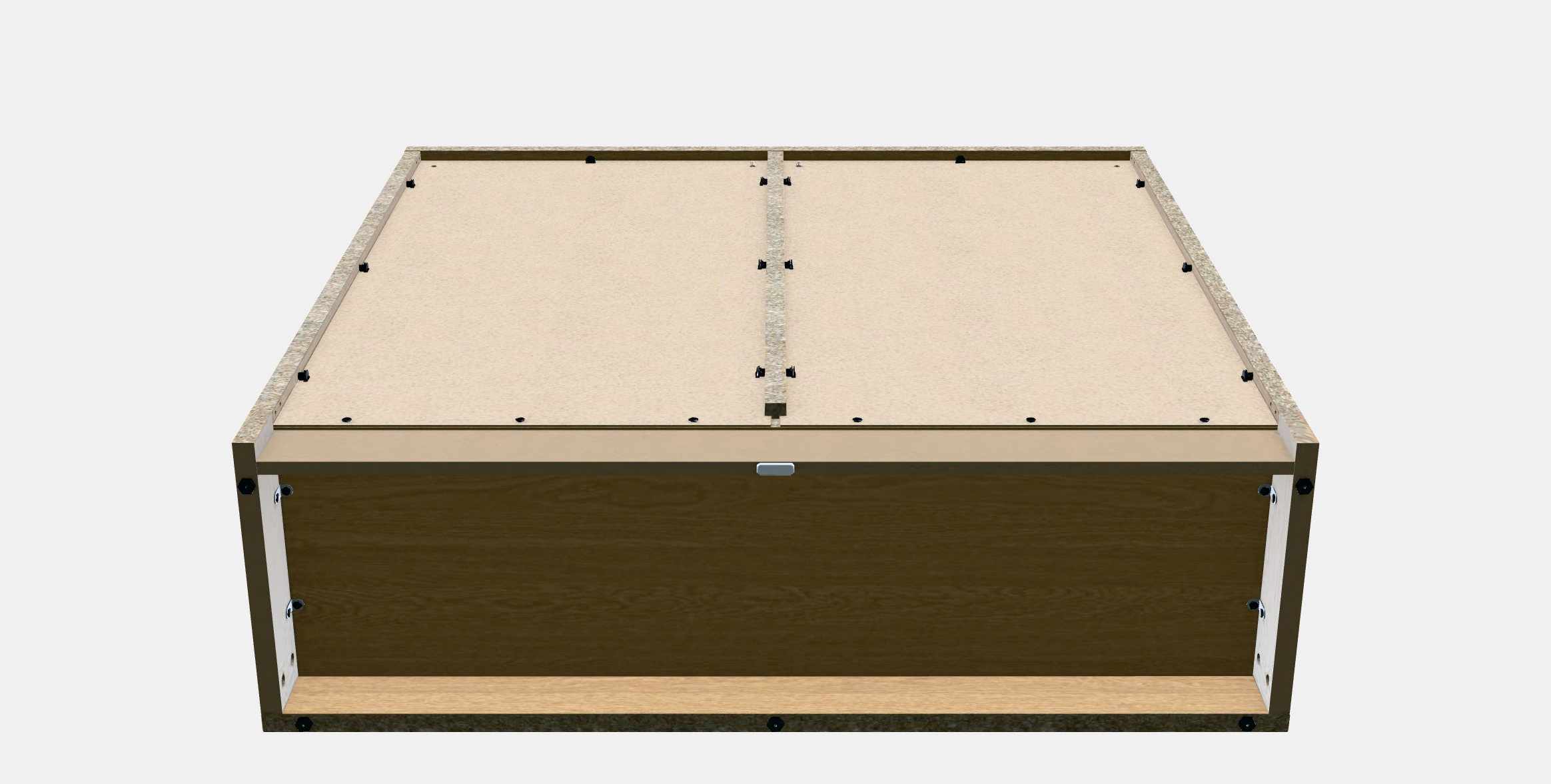 TONSTAD Sliding door display cabinet 3D model_7