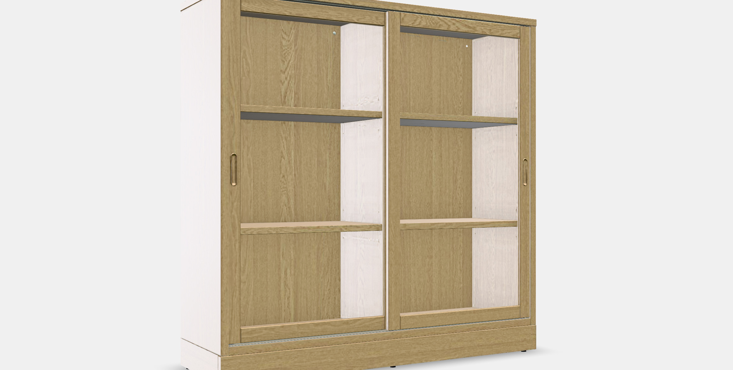 TONSTAD Sliding door display cabinet 3D model_8
