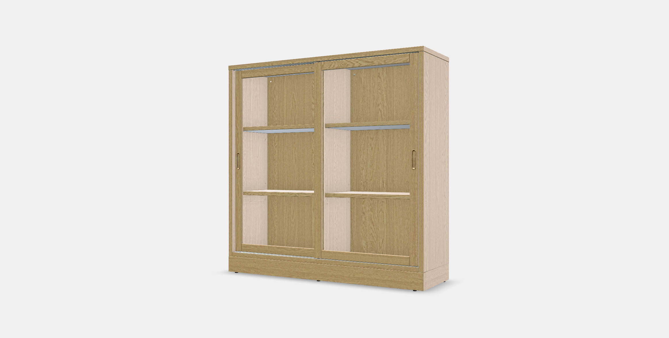 TONSTAD Sliding door display cabinet 3D model_11