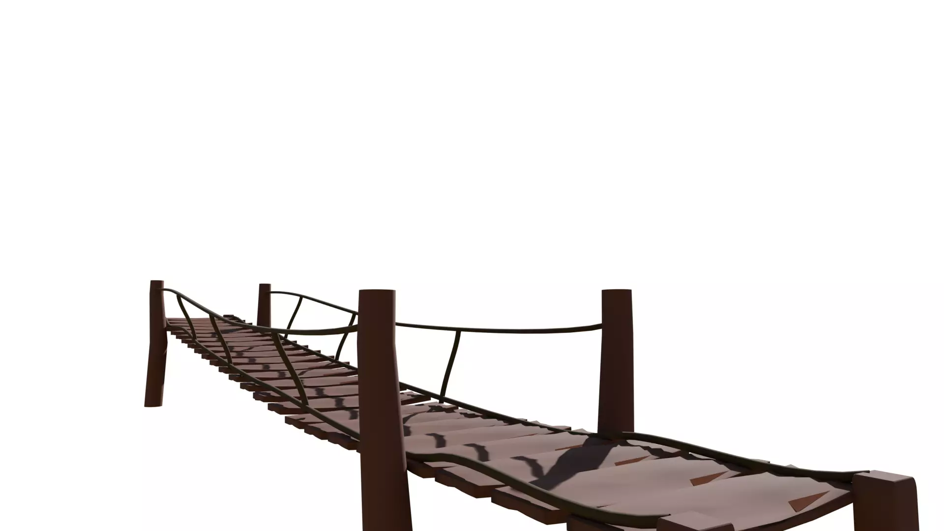 Low-Poly Bridge 1 Low-poly 3D model_0