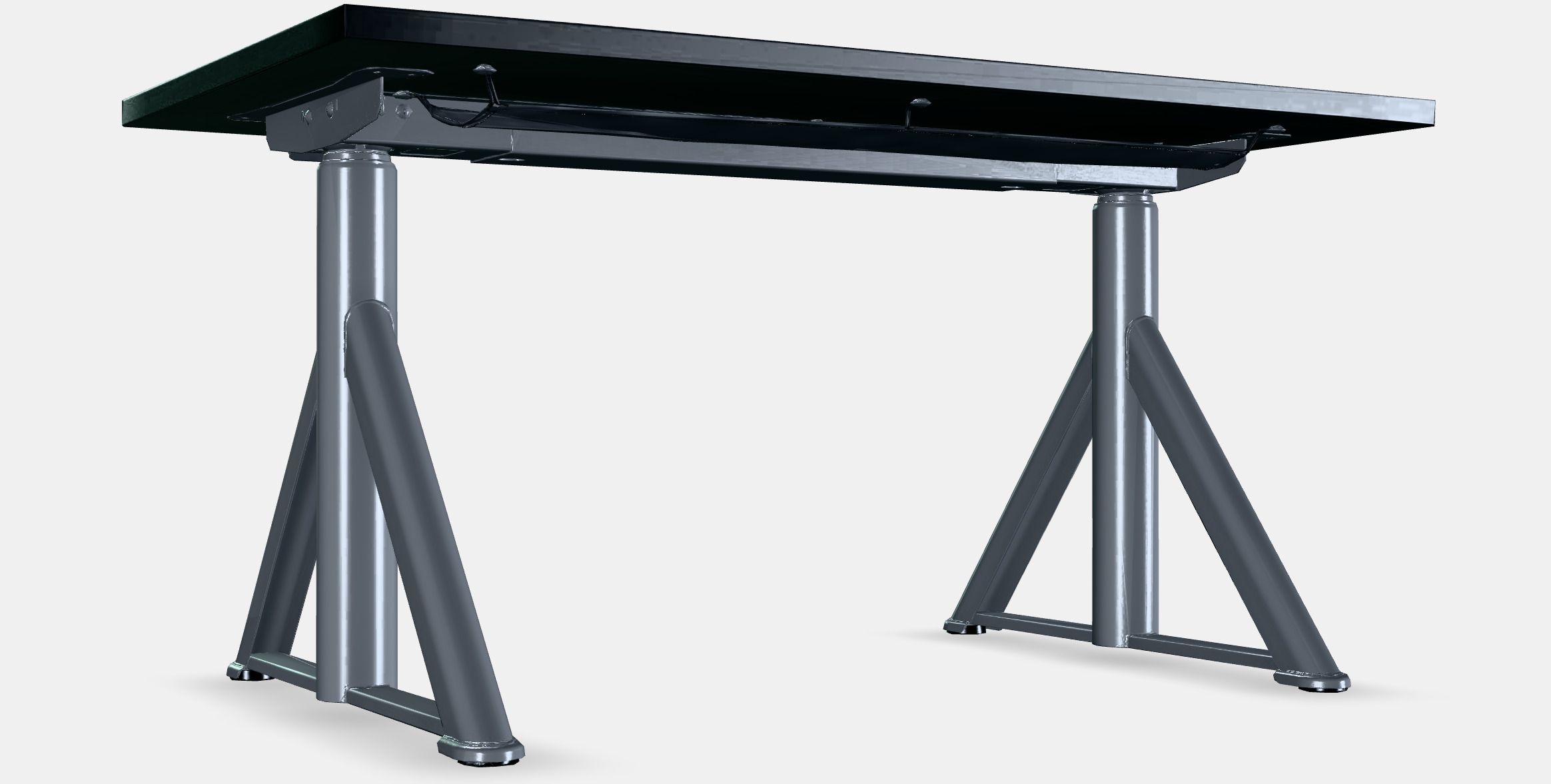 IDASEN Desk sit-stand 2 Low-poly 3D model_4