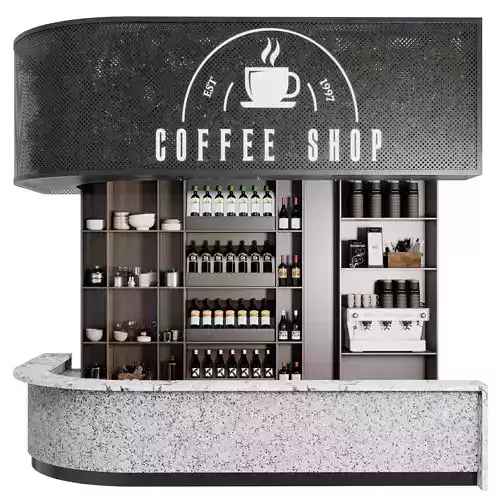 Reception Desk for Restaurant and Caffe with bar wine 12