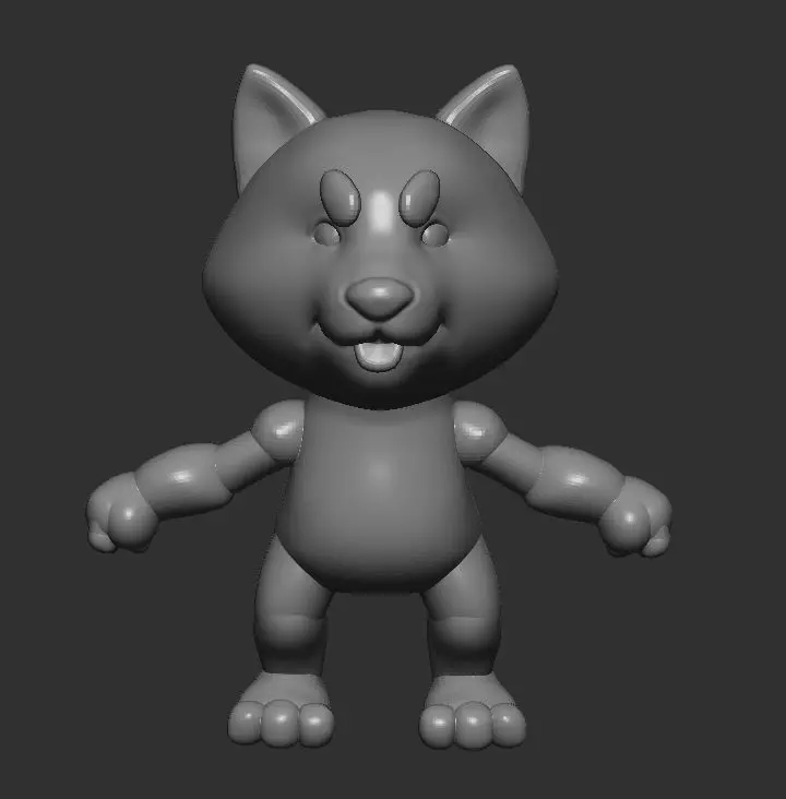 basemesh dog shiba 3D model_0