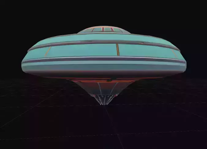 UFO - Simple Rigid for use in Games AR Tv Film and More