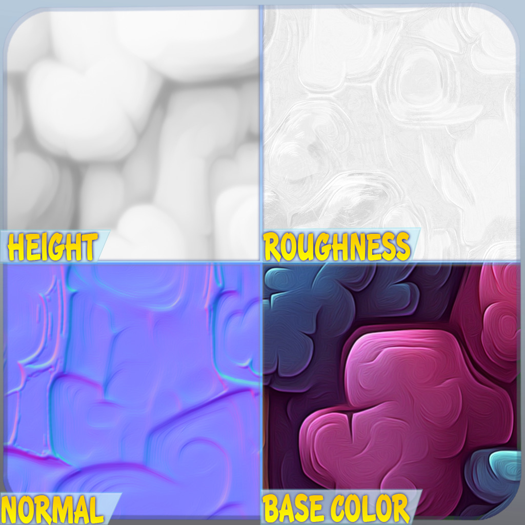 Stylized Alien Seamless Texture Texture_1