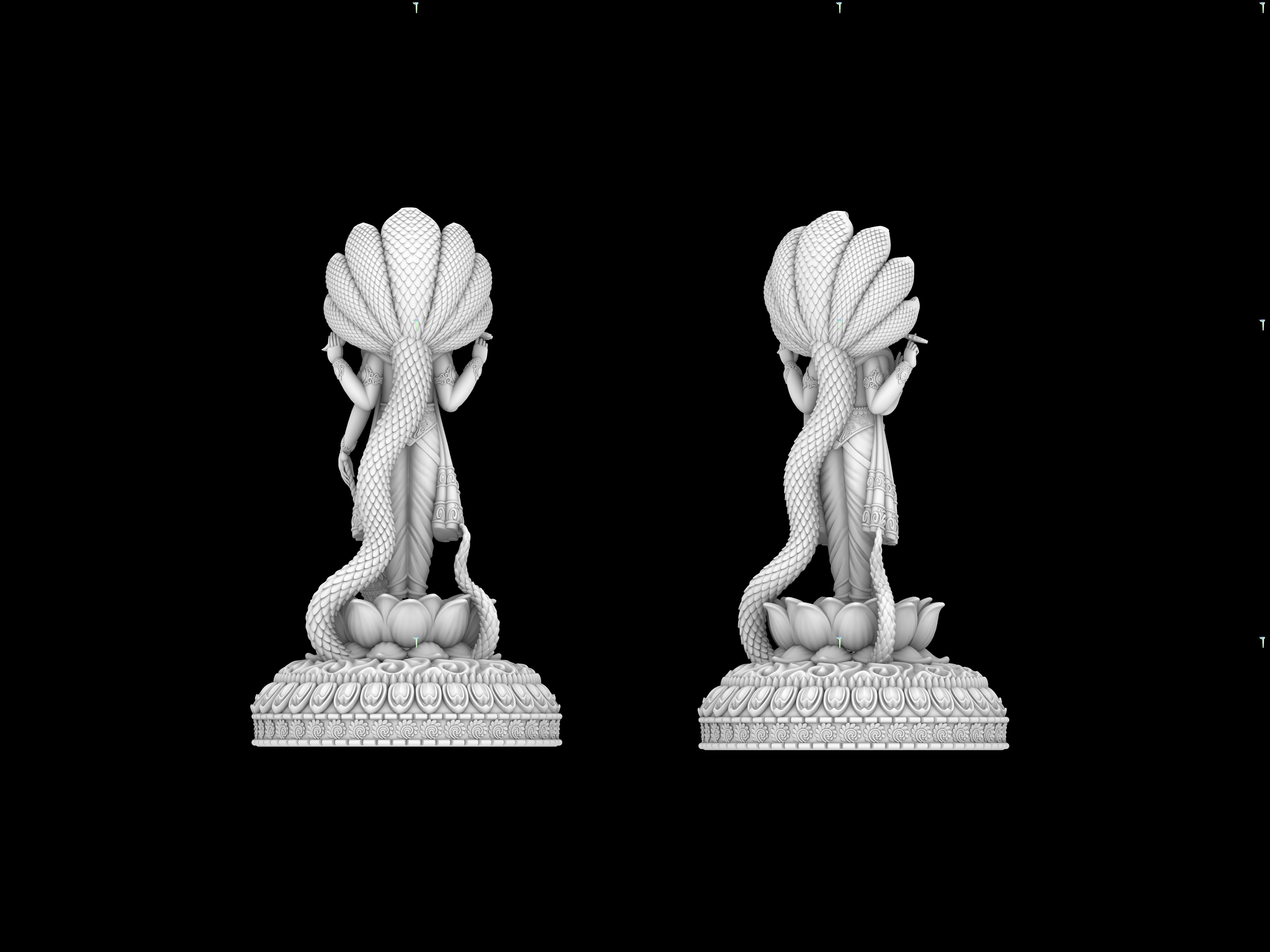 Vishnu Ji One Parts  3D print model_2