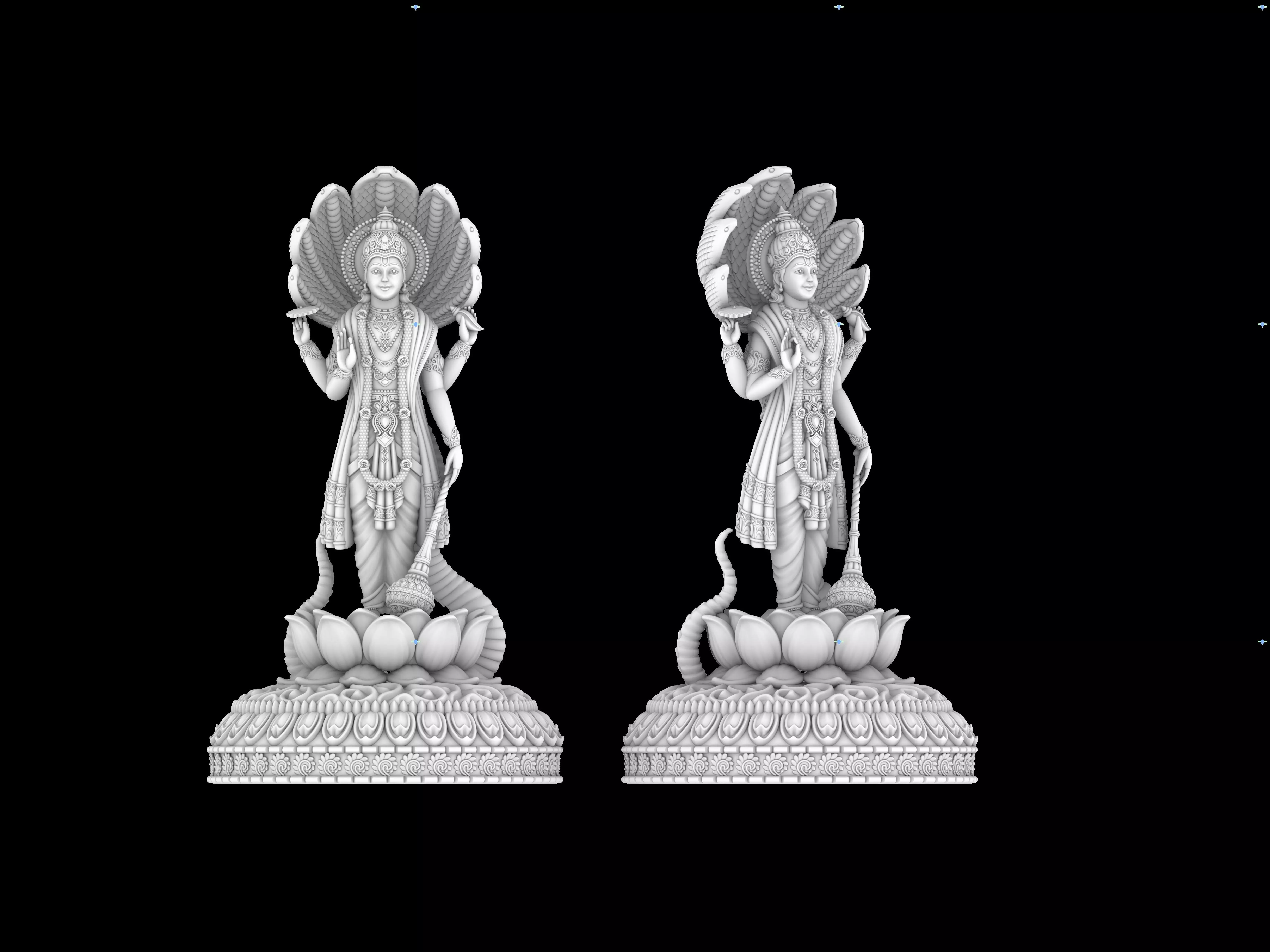 Vishnu Ji One Parts  3D print model_0
