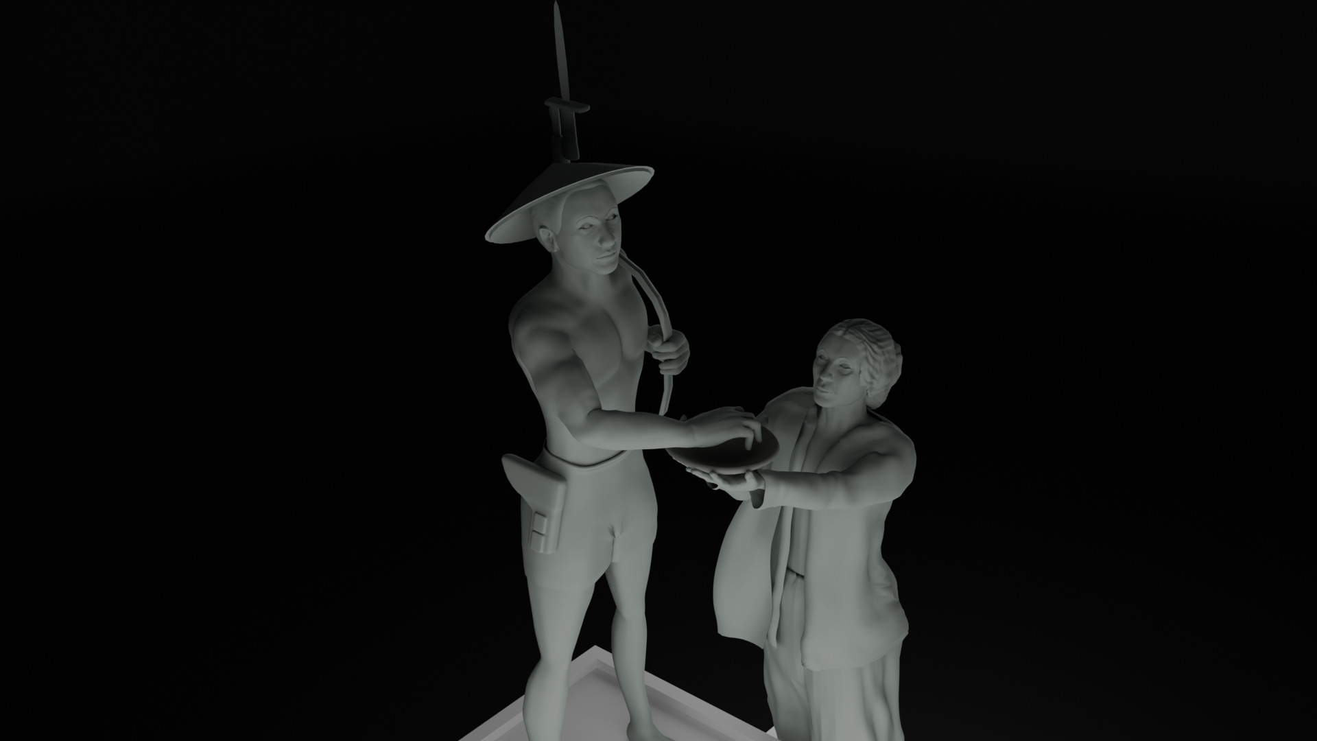 Heroes Monument Tugu Tani 3D model_19