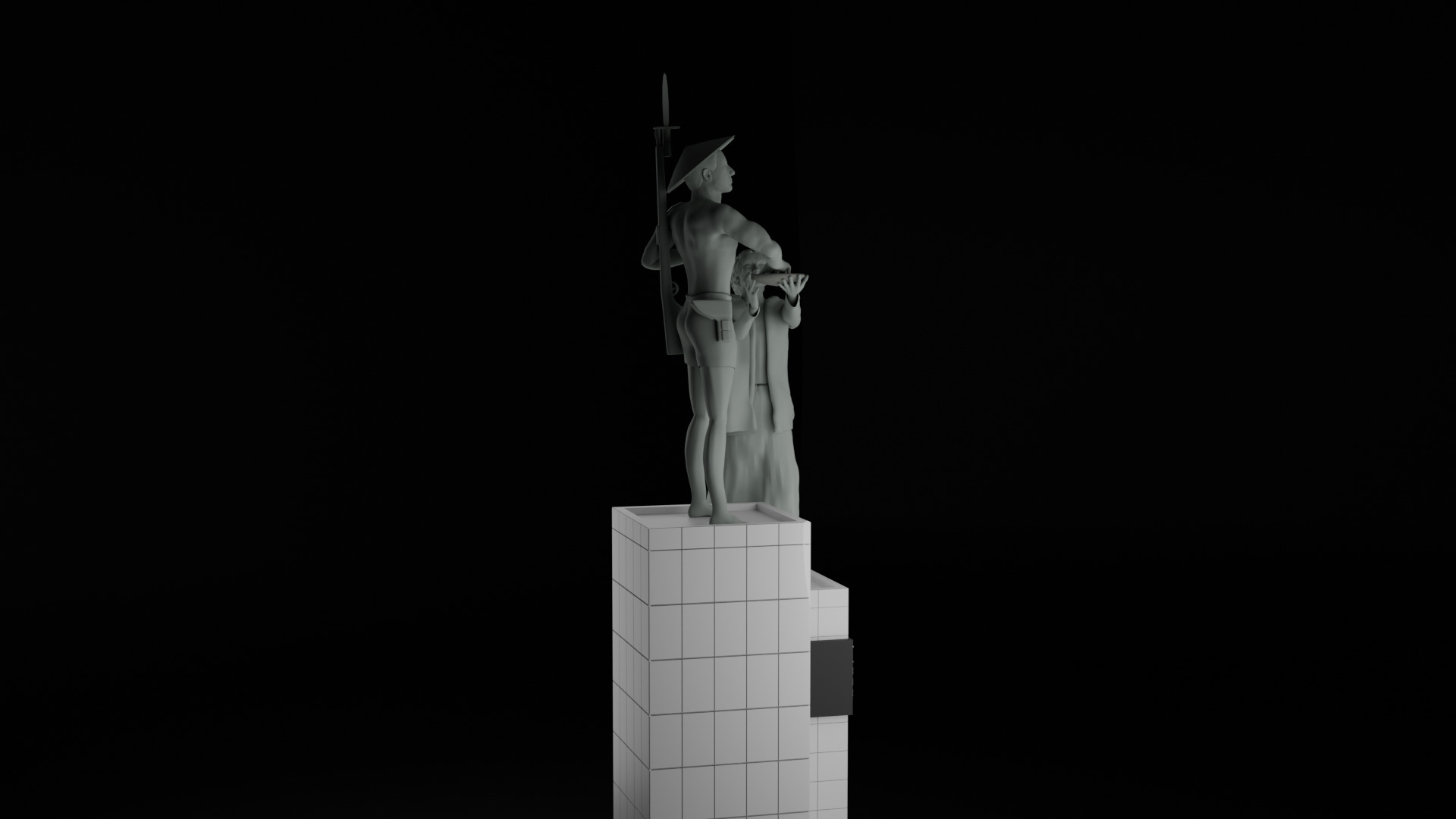 Heroes Monument Tugu Tani 3D model_6